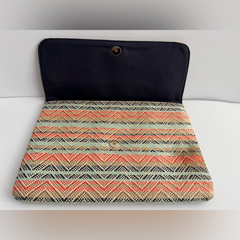 Kookai Multi Coloured Women’s Clutch Purse Bag Pre Owned Stain On Corner - Picture 4 of 15